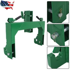 For Cat 1 & 2 Tractors W/ 2" Receiver Hitch 3000 LB Steel 3 Point Quick Hitch