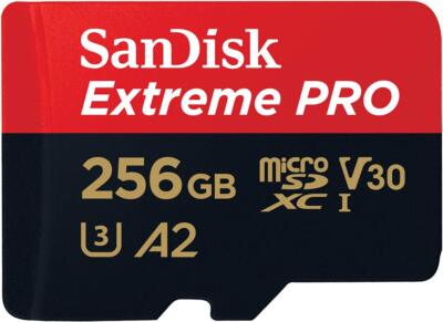 SanDisk 256GB Extreme PRO microSD Card UHS I 200MB s Read 140MB s Write