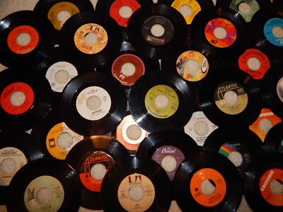 7'' Pre-Owned 45 RPM VINYL RECORDS Assorted LOT U-PICK Tested-Janis, Stones +++
