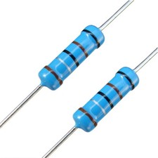 100 X 180k ohm 1/4 Watt Metal Film Resistors 1 Tolerance .25w 1/4w 180kohm LED