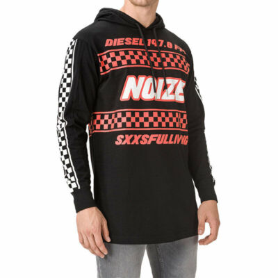 DIESEL Herren Hoodie PRODIGY 0QAUL ungefüttert CLASSIC HOODIE SWEATSHIRT UVP 189£
