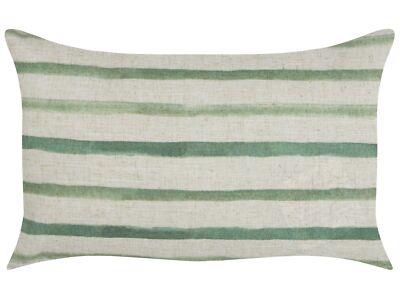 Cushion Striped Pattern 50 x 30 cm Green KAFRA UK