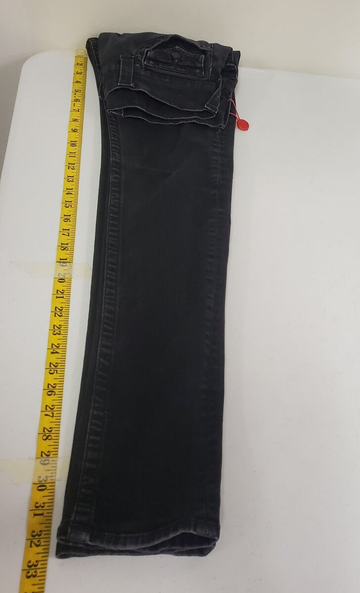 True Religion Mens Rocco Skinny Flap Jeans Size 27 Black True Religion Mens Rocco Skinny Flap Jeans Size 27 Black