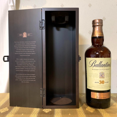 Ballantine's Scotch Whisky 30 Years Box & Empty Bottle Set From