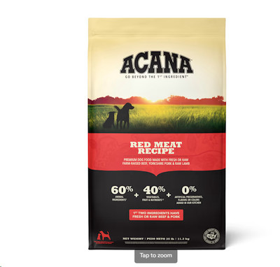 Ranch-Raised Beef Yorkshire Pork Grass-Fed Lamb Dry Dog Food, 13 lbs.