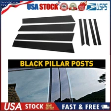 Black Pillar Post Side Door Window Sticker For Honda Civic 2012-2015