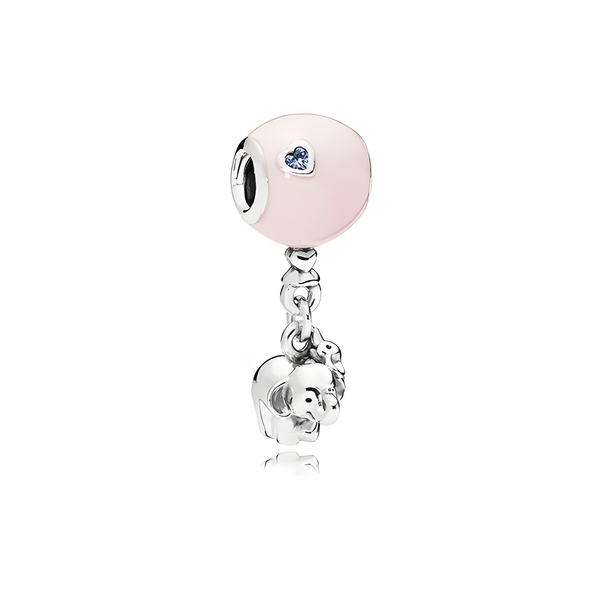 Charm AnhäNger FüR Armband Elefant Rosa Silber Geschenkidee-image