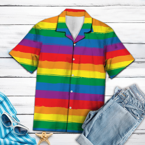 Gay Pride t Shirt, Lgbt Stripe Rainbow 