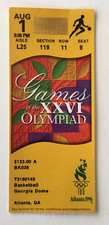 1996 ATLANTA OLYMPIC GAMES BASKETBALL TICKET SEMI-FINALS /SERB MONT VS LITHUANIA