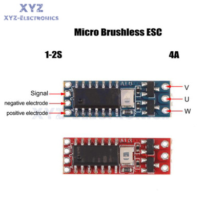 1S-2S DC3.7V-8.4V 4A Micro Brushless ESC Motor Driver Board Voltage ...