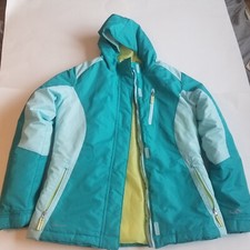 Champion Girls Size XL 14-16 Venture Dry Windbreaker Hooded Jacket Blue Zip