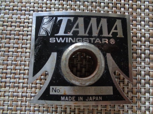 1980s VINTAGE TAMA SWINGSTAR BLACK COLOR T BADGE & GROMMET MADE IN JAPAN - Picture 2 of 5