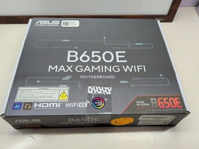 ASUS B650E MAX GAMING WIFI Socket AM5 DDR5 AMD B650 UNTESTED PARTS OR REPAIRS