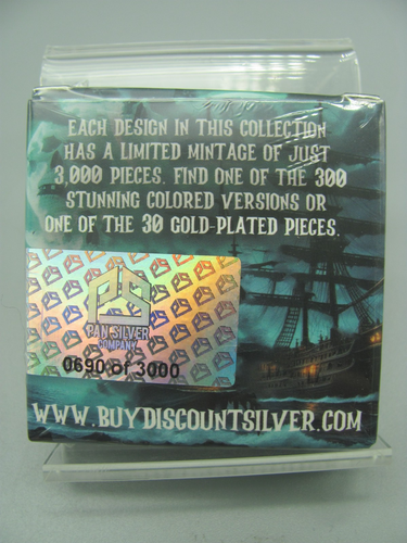 PAN Silver 5 Grams .999 Fine Pirate - Sealed - Picture 3 of 3