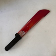 BLOODY MACHETE 21" Halloween Prop Blood Filled Liquid Hard Plastic Toy