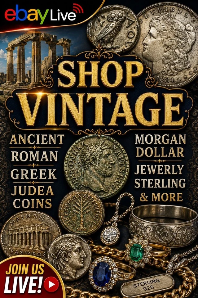 Ancient Roman Green Judean Bronze Silver Coins, Morgan Dollars Jewelry