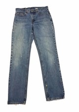 Vintage Levis 505 Jeans Women 31x33 Straight Medium Wash USA Made Distressed 90s