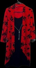 Hani Dress Mock Cover W/Necklace Women's Size 1X