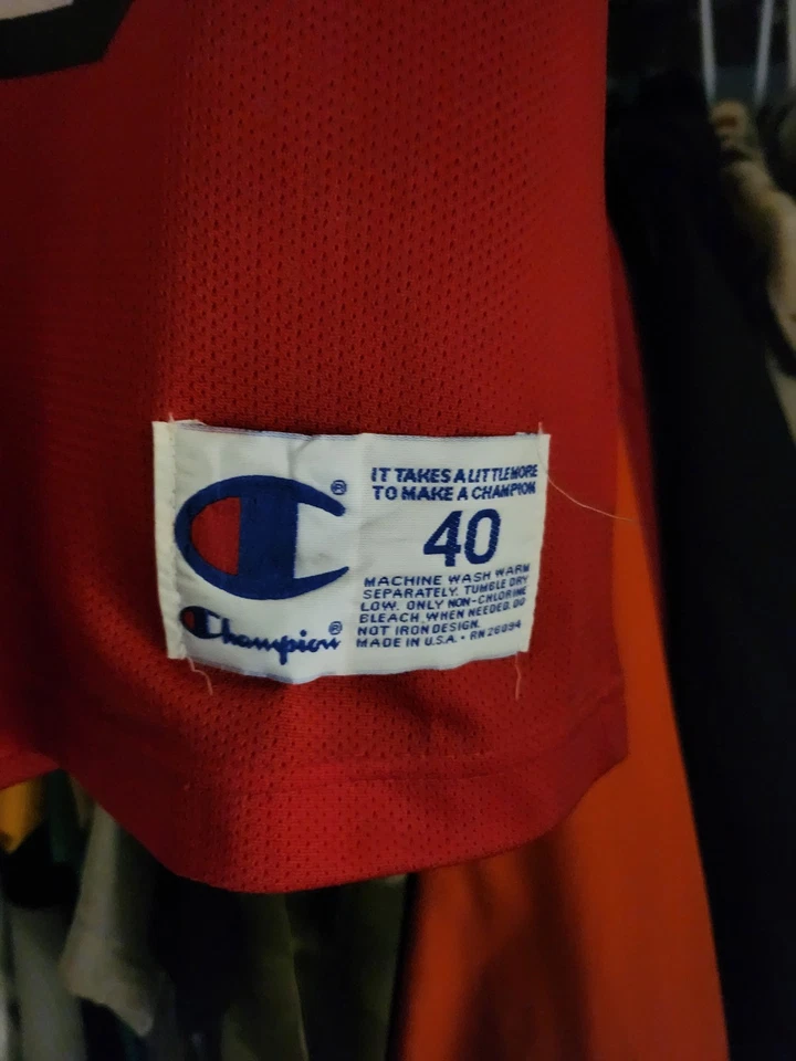 Camiseta deportiva de baloncesto Champion NBA Miami Heat Alonzo Mourning # 33 (talla 40) Foto 4 de 4