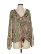 GiGio Women Green Long Sleeve Blouse S