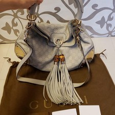 Borsa a tracolla Gucci Indy in pelle avorio bianco hobo nappa bambù IVA inclusa