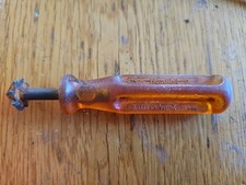 Vintage Handibit Vitrex reamer with amber handle, British Made c1960s