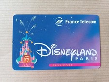 Euro Pass Disney Disneyland 5 Jahre Frankreich Telecom Verso 029711 sehr guter Zustand