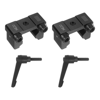 2 Pcs HG30 Linear Guide Rail Fixed Slider with Handle Cushion Pad