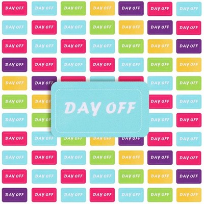 Gersoniel 200 Pcs Day Off Stickers for Planners Multi Colored Planner... 