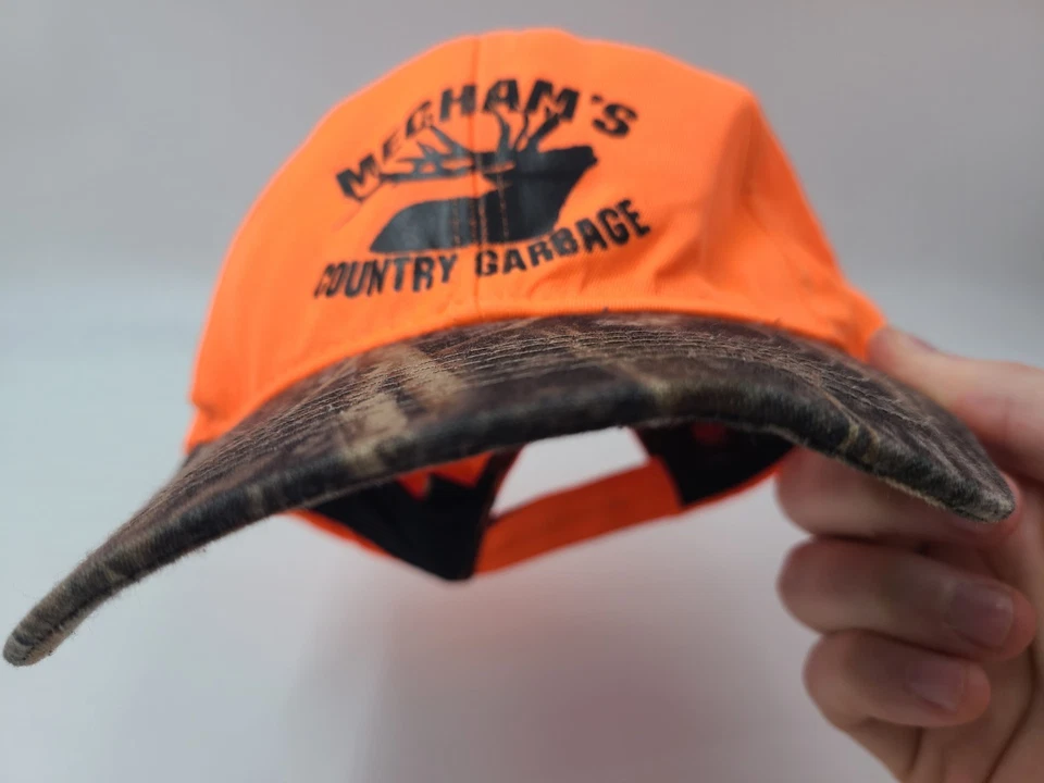 Gorra ajustable Mechams Country Garbage Blaze Safety naranja camuflaje hombres mujeres Foto 3 de 4