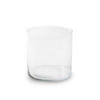 Glasvase Dekoglas Zylinder H. 15Cm D. 15Cm Transparent Jodeco