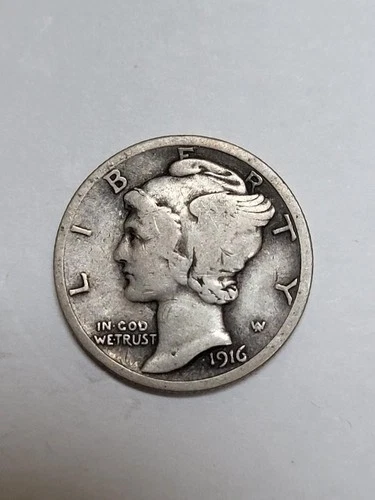 1916  Mercury Dime