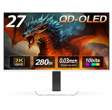27" QD-OLED 2K QHD 2560 X 1440P 280Hz 240Hz PC Computer Gaming Console Monitor,