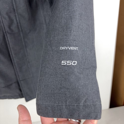 North Face Dryvent 550 Greenland Down Parka Gray Kids Girls Youth Large NF00CRV3 - Picture 4 of 12