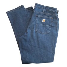 Carhartt Relaxed Fit Straight Leg Blue Denim Jeans Womens Size 16 Regular