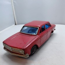 Red Volvo 144 Working Friction 8" Tin Toy Bandai Made In Japan RARE WORKS 