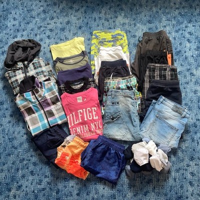 Großes Bekleidungspaket Jungen Gr. 152-164 Sommer 20 Teile + Söckchen +Sneakers