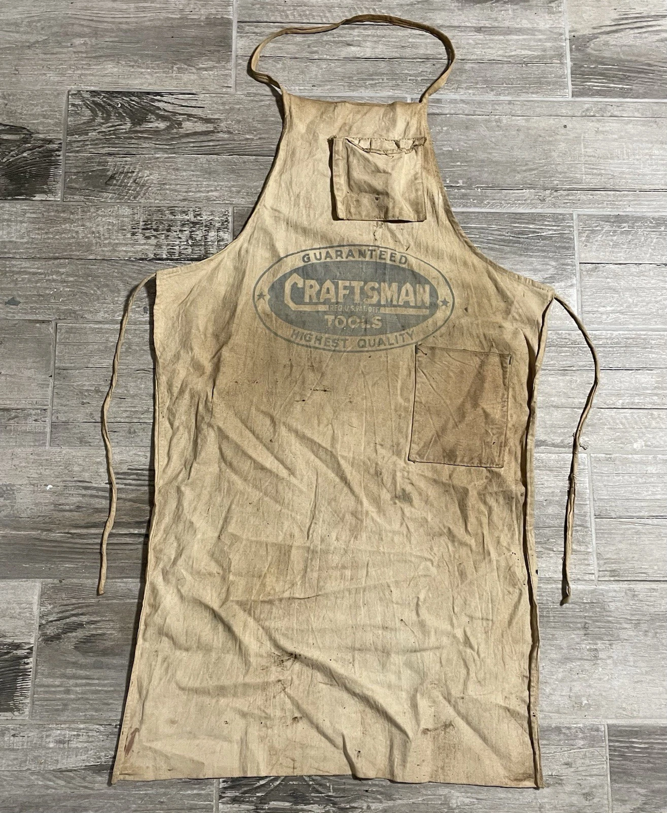 Vintage Early 1930s Craftsman Tools Nail Apron Builders Hardware Machinist