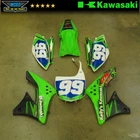 2009 KAWASAKI KX450F PLASTICS KIT REAR FENDER SIDE COVERS RADIATOR SHROUDS
