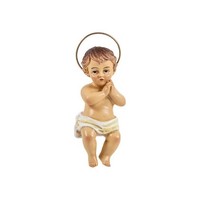 DRW Miniaturfigur Jesuskind Aus Kunstharz, Handbemalt, 5 X 2 X 10 Cm