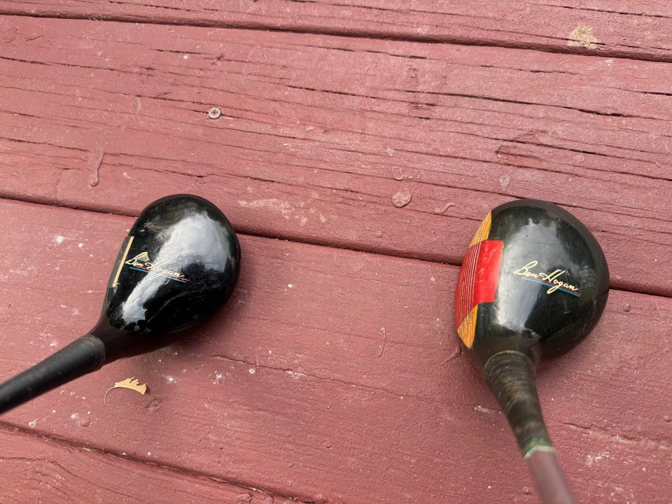 Vintage Ben Hogan Speed Slot WoodS Driver & 3  Wood Steel Shaft RH Golf Clubs - Image 2 of 4