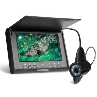 4,3'' Tragbare Unterwasser Fischfinder Kamera 15M Kabel 1000TVL IP68 6 IR LEDs Eis