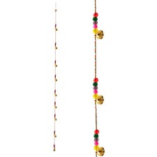 Ghungroo Vintage Bell Latkan Hanging for Wall D cor Decoration 10 Golden Hand...
