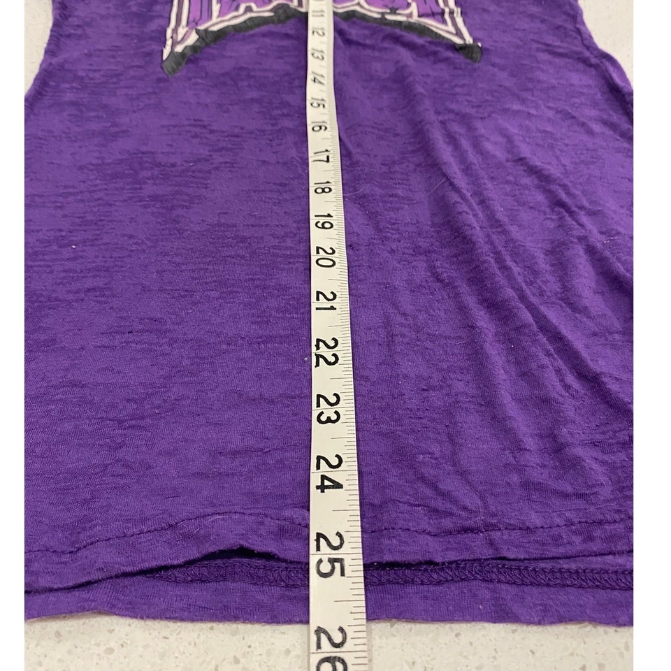Camiseta vintage TAPOUT negra y morada para mujer talla grande Foto 4 de 4