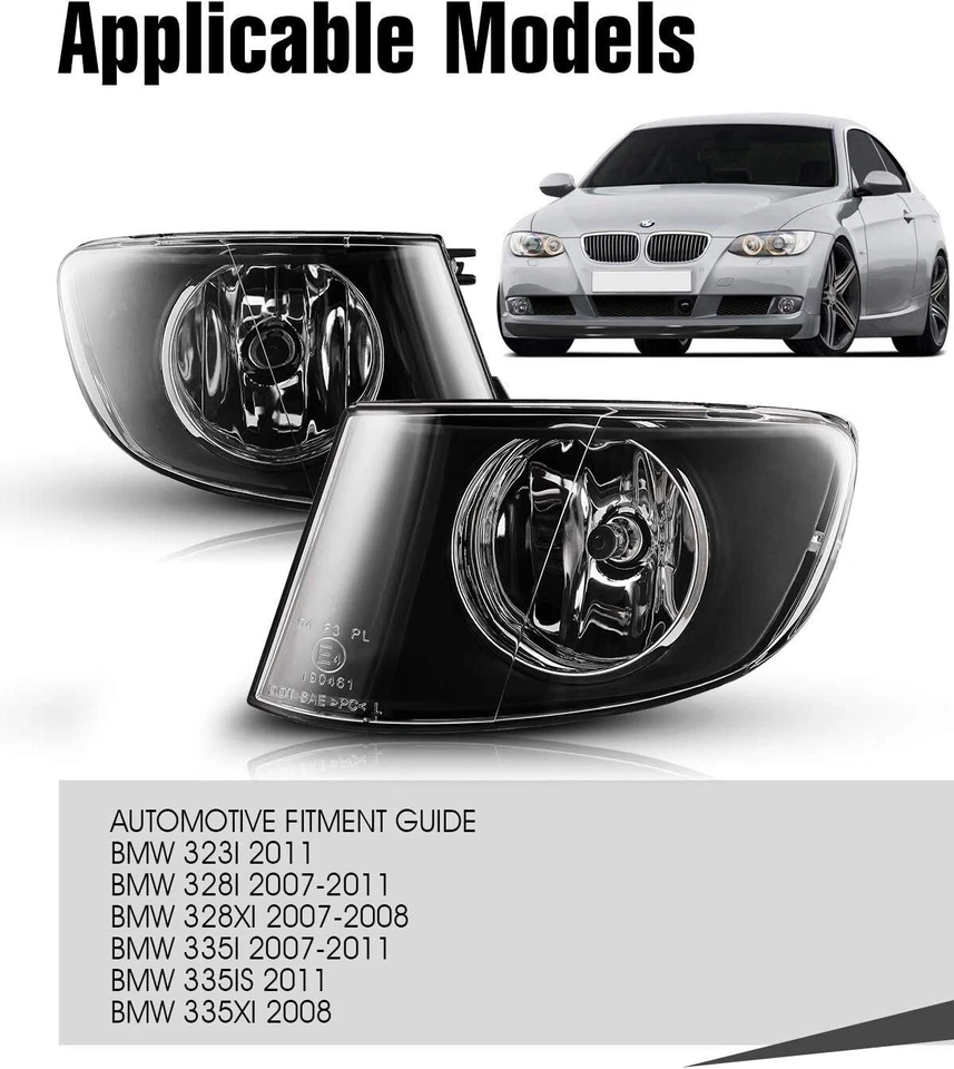 Luces antiniebla izquierda+derecha para BMW Serie 3 E92 E93 328i 335i 2007-2013 cupé Foto 3 de 4