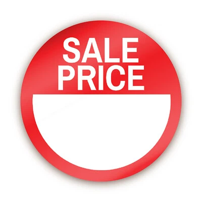Sale Price Point / Reduced Labels / Shop Stickers - Red - 144
