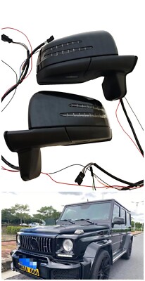 W463 Car Side Door Mirror Set for Mercedes Benz G class G500 G63 G550 G65 Black