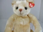 Vintage TY 16" Yesterbear 1999 super soft fur cream color with tags