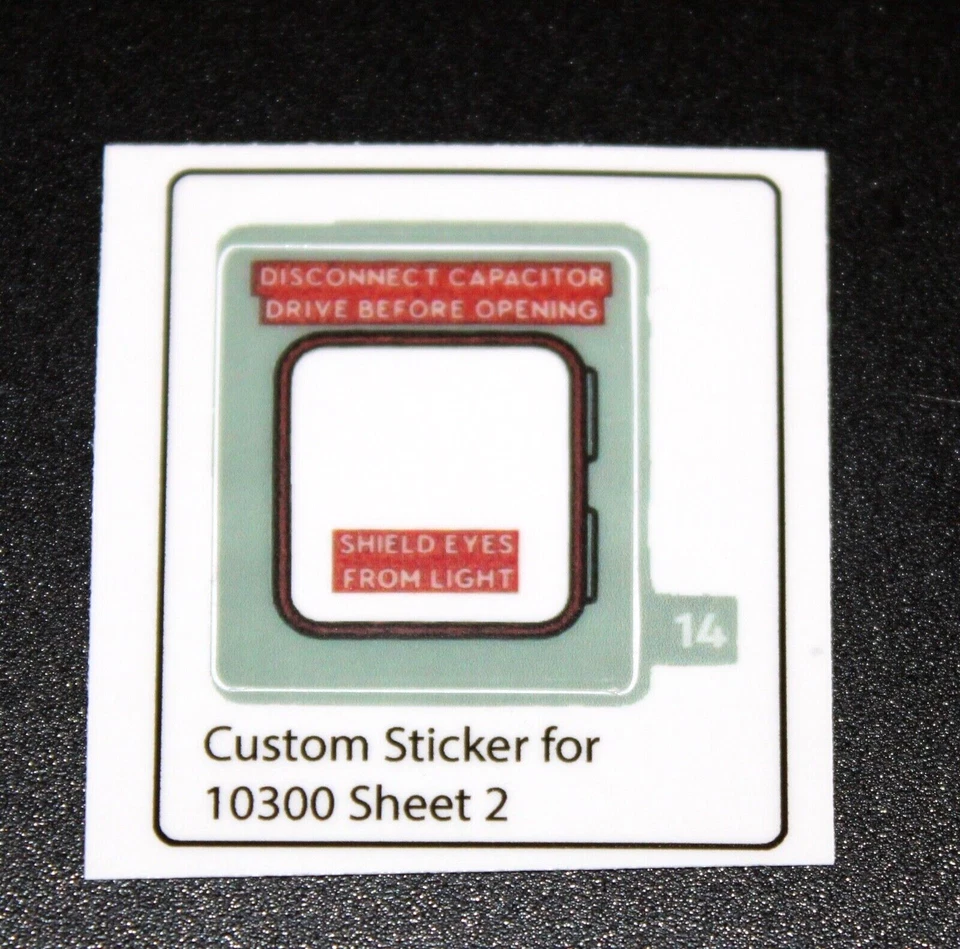 MARKENLOS Custom Sticker 10300 Replacement Sticker Sheet 2