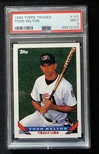 Todd Helton 1993 Topps Traded RC PSA 9 Rookie Card HOF 1st Card . rookie card picture